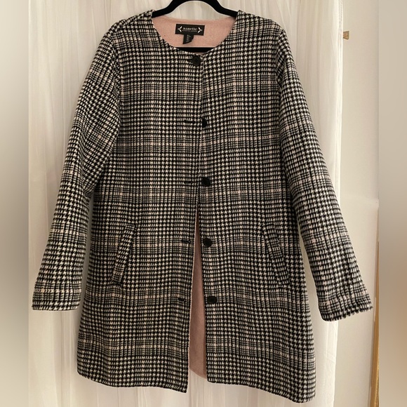 Nanette Lepore Jackets & Blazers - Nanette Lepore NWOT Pink Plaid Coat, Size L